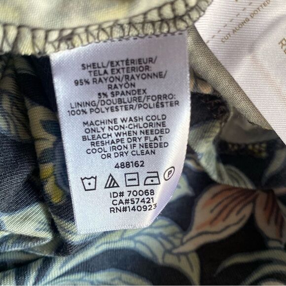 LOFT  Womens Floral Sleeveless Jersey Knit Stretch Multicolor Dress Sz Small - Picture 8 of 10